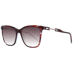 Ana Hickmann Women's Sunglasses with Multicolor Frame and Red Gradient Lens AH9348 C02