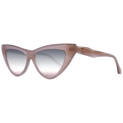 Ana Hickmann Women's Sunglasses AH9391 T02 — Pink Acetate Frame, Grey Degraded Lenses, Size 56/15/143