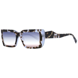Ana Hickmann Women's Sunglasses HI9199 G21 - Brown Tortoiseshell Acetate Frame with Blue Degrade Lenses