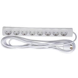 MicroConnect Power Strip 8 Outlets with Switch and 5m Cable