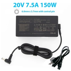 Asus Φορτιστής Laptop 150W 20V 7.5A με Αποσπώμενο Καλώδιο (DC 6.0 x 3.7 mm) - Model FX505D A18-150P1A
