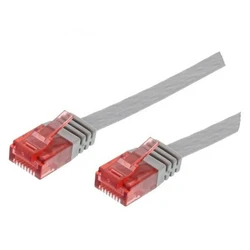 Microconnect Flat U/UTP Cat.6 (Gigabit) Καλώδιο Δικτύου Ethernet 0.25m Γκρι V-UTP60025-FLAT