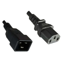 Microconnect IEC C20 to IEC C13 Power Cable 0.5 m Black (PE030605)