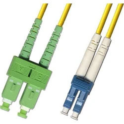 Microconnect Fiber Optic Cable SC/APC - LC/UPC 0.5 m Yellow (LSZH) FIB8410005