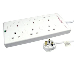 MicroConnect Power Strip 6 Socket with 2m Cable UK Type G GRU006WUK SWITCH