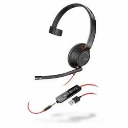 Plantronics Blackwire C5210 USB On-Ear Multimedia Ακουστικά με μικρόφωνο και σύνδεση USB-A
