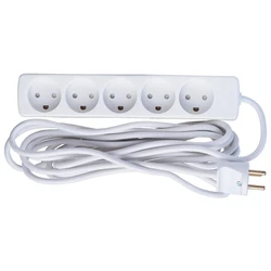 MicroConnect Power Strip 5 Outlets with Switch and 5m Cable
