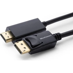 MicroConnect Μετατροπέας Καλώδιο DisplayPort σε HDMI 3m Μαύρο