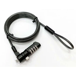 eSTUFF Security Cable Locking Cable Black 1.8 m