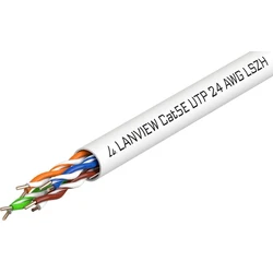 Lanview U/UTP Cat.5e (Gigabit) Καλώδιο Δικτύου Ethernet χωρίς ακροδέκτες 305m Λευκό LVN122014
