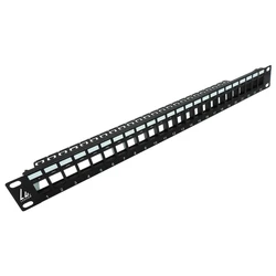 Lanview Patch Panel 1U 19 inch 24 Port Cat5e Cat6 LVN127596