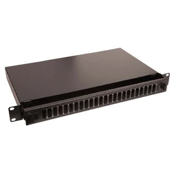 Lanview Οπτικό Patch Panel για Rack 1U 19" 24 Θυρών Μαύρο LVO231552