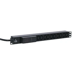 Lanview Πολύπριζο Rack Power Strip 1U 16A 10 x C13