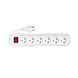 MicroConnect Power Strip 6 Outlets with Switch and 3m Cable