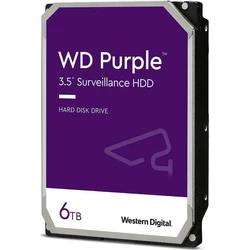 Western Digital Σκληροί Δίσκοι HDD Purple Surveillance 6TB SATA III 5700rpm 128MB Cache WD62PURZ