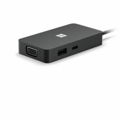 Microsoft Μετατροπέας Docking Station USB C Travel Hub HDMI 4K Ethernet Μαύρο