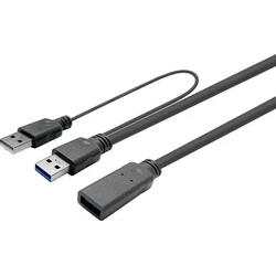 Vivolink Μετατροπείς Αντάπτορες Καλώδιο Usb A Usb A 12 5 M Μαύρο