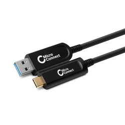 Microconnect USB 2.0 Cable USB-C male to USB-A, Black, 20 m (MC-USB3.2CA20OP)