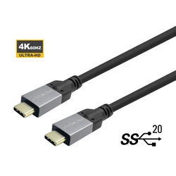 Vivolink Network Cables USB 2.0 Cable USB-C male USB-C Black 0.5m PROUSBCMM0.5