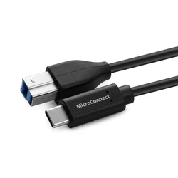 Microconnect USB 2.0 Cable USB-C male to USB-B 5m Black