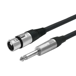 Vivolink Μετατροπέας Καλώδιο XLR θηλυκό σε 6.3mm αρσενικό μαύρο 1m