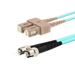 Network Cable MicroConnect ST SC 2m Turquoise
