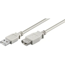 MicroConnect Metatropies USB 2 0 Cable USB A male USB A female Grey 0 1m