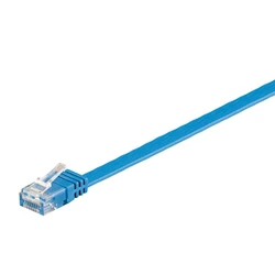 Network Cables MicroConnect Flat U/UTP Cat.6 Ethernet Cable 1m Blue
