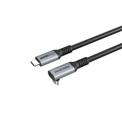 Mercodan Angle (90°) USB-C to USB-C Cable 5m USB 3.2 20Gbps 85W PD Black