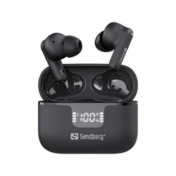 Sandberg Bluetooth Ακουστικά ANC ENC In ear με Θήκη Φόρτισης Μαύρα