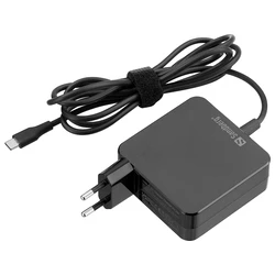 Sandberg Φορτιστής με Ενσωματωμένο Καλώδιο USB-C 65W Power Delivery Μαύρος