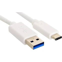 Sandberg Adaptors USB 3.0 Cable USB-C male USB-A 60W White 2m 136-14