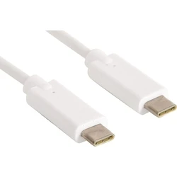 Sandberg Metapters and Adapters USB C Male to USB C 60W White 2m