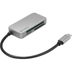 Sandberg Card Reader Type-C for SD microSD xD Grey