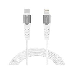 Sandberg Braided USB-C to Lightning Cable Λευκό 2m