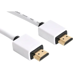 Sandberg HDMI 2.0 Premium High Speed 4K60Hz HDR Flat Cable 2m HDMI male to HDMI male White (308-98)