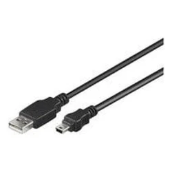 MicroConnect Adapters and Converters USB-A to Mini USB 1 m Black USBAMB51