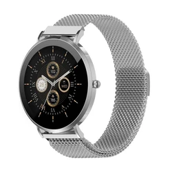 Denver 43mm Smartwatch με Παλμογράφο (Silver - Gray/Silver)
