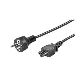 MicroConnect Schuko to IEC C5 Cable 1 m Black PE010810S