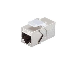 MicroConnect Keystone Module Cat6a Stp 2 Rj45 Female 8p8c Modular Couple To Link Two Network Cable Metal Housing