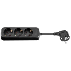 MicroConnect Πολύπριζο 3 Θέσεων με Διακόπτη και Καλώδιο 3m GRU0033B