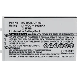 CoreParts Battery Scanner Opticon 2.9wh Li-ion 3.7v 800mah White