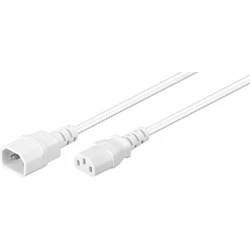 MicroConnect Network Cable IEC C14 to IEC C13 1 m White