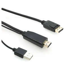 MicroConnect Μετατροπέας Καλώδιο DisplayPort male σε HDMI male 2m Μαύρο