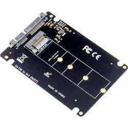 Microconnect προσαρμογέας 2,5'' SATA σε M.2 B Key - Μαύρο (MC-SSDSATACONV1)