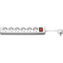 MicroConnect Πολύπριζο 6 Θέσεων με Διακόπτη και Καλώδιο 1 8m GRU006W