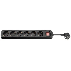 MicroConnect Πολύπριζο 6 Θέσεων με USB-A Διακόπτη και Καλώδιο 1.8m GRU006B