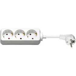 Microconnect Πολύπριζο 3 Θέσεων με Διακόπτη και Καλώδιο 1 8m GRU003W