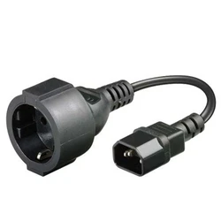 MicroConnect Default Power Cord C14 Schuko M f 0.23m 3Gx1mm2 10 16A 250V
