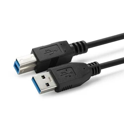 MicroConnect USB Cables USB-A Male to USB-B Male 0.5m Black